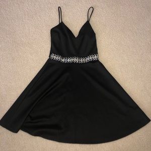 Black Charlotte Russe Zip Up Dress